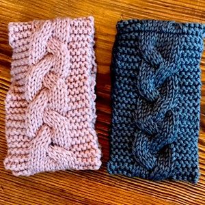 Winter headbands set of two